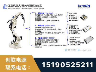 龙井-工业机器人-开关电源解决方案